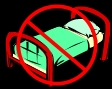 No bed