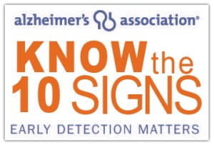 Know the 10 Signs of Alzheimer's